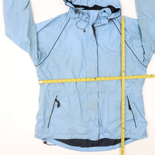 Peter Storm Men's Blue Waterproof Hooded Rain Jacket Size L