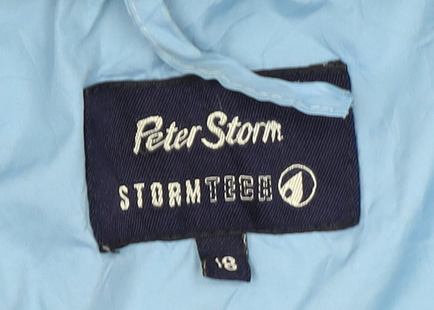 Peter Storm Men's Blue Waterproof Hooded Rain Jacket Size L