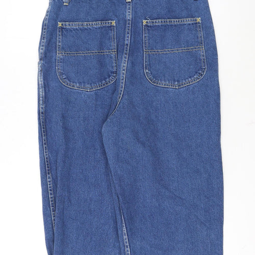Lee Women Blue Denim Dungaree Jumpsuit Size 10 Adjustable Straps