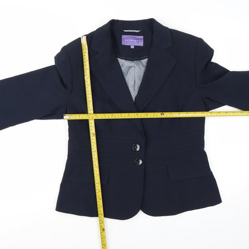 Autonomy Women's Blue Petite Size 14 Classic Two-Button Blazer