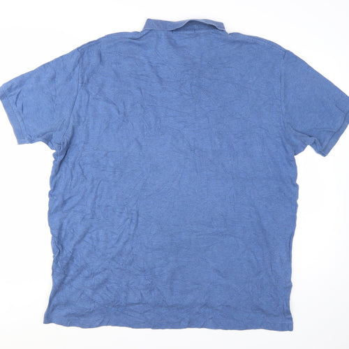 Ralph Lauren Men's Blue Short Sleeve Cotton Polo Shirt XL