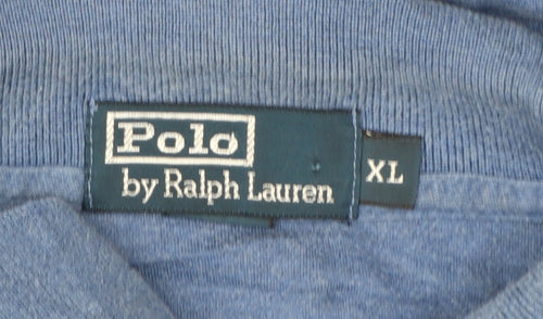 Ralph Lauren Men's Blue Short Sleeve Cotton Polo Shirt XL