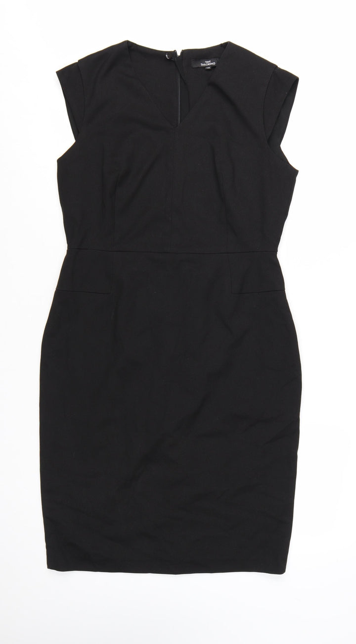 Next Women Black Size 10 Sheath Knee Length Tailoring Dress