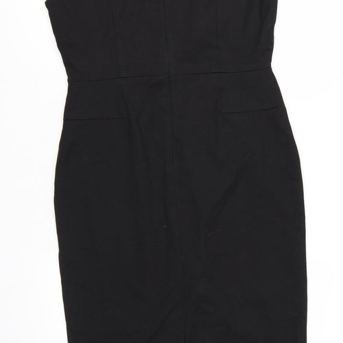 Next Women Black Size 10 Sheath Knee Length Tailoring Dress