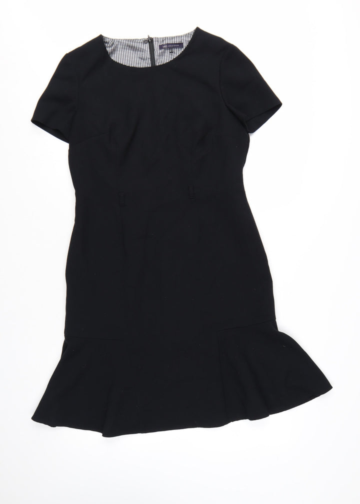 Marks and Spencer Women’s Black Size 14 Sheath Knee Length Dress