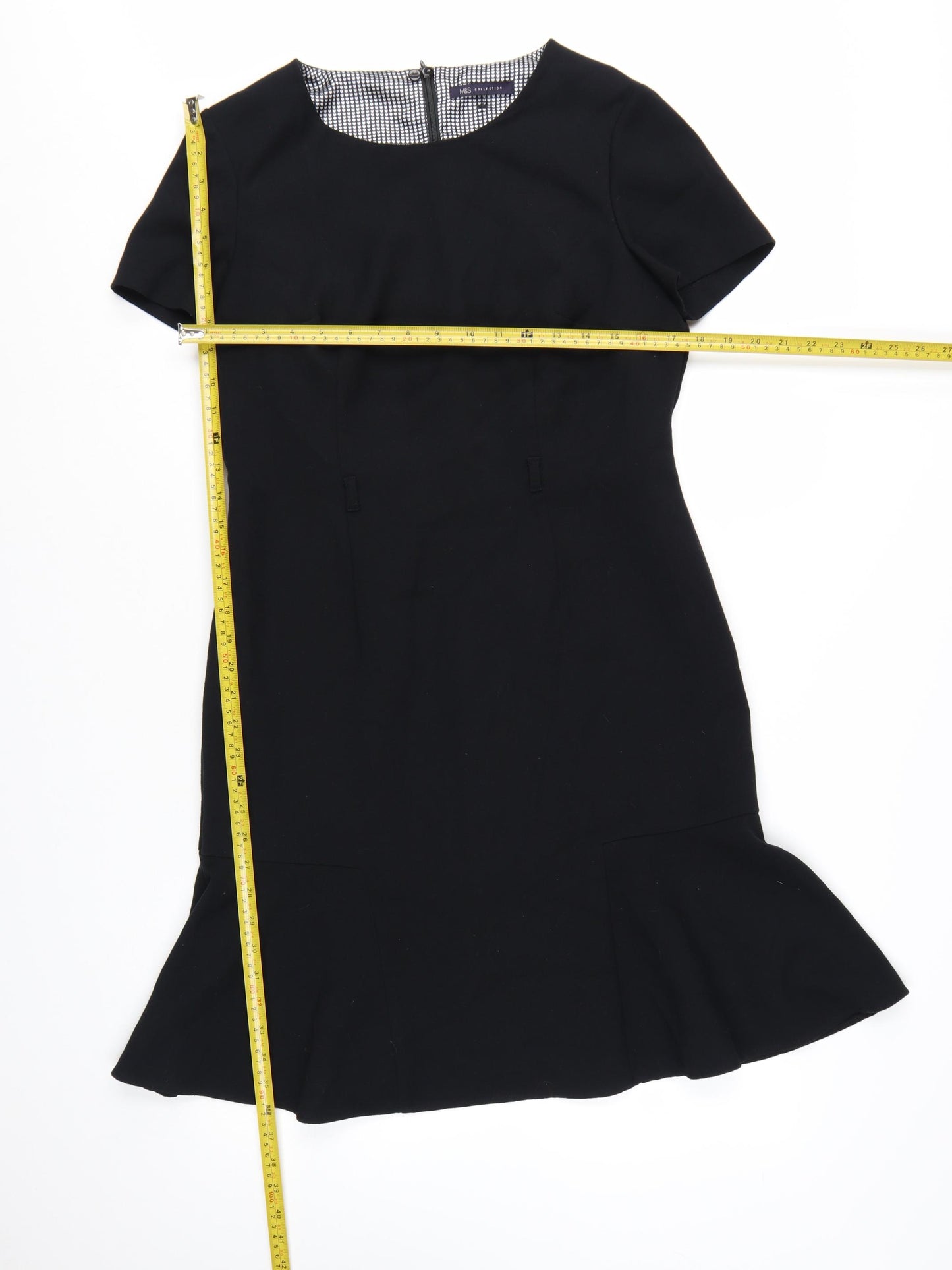 Marks and Spencer Women’s Black Size 14 Sheath Knee Length Dress