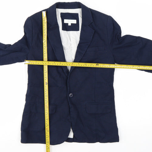 RJR John Rocha Boys Blue Linen Blend Blazer Jacket Age 11 Regular Fit