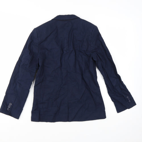 RJR John Rocha Boys Blue Linen Blend Blazer Jacket Age 11 Regular Fit