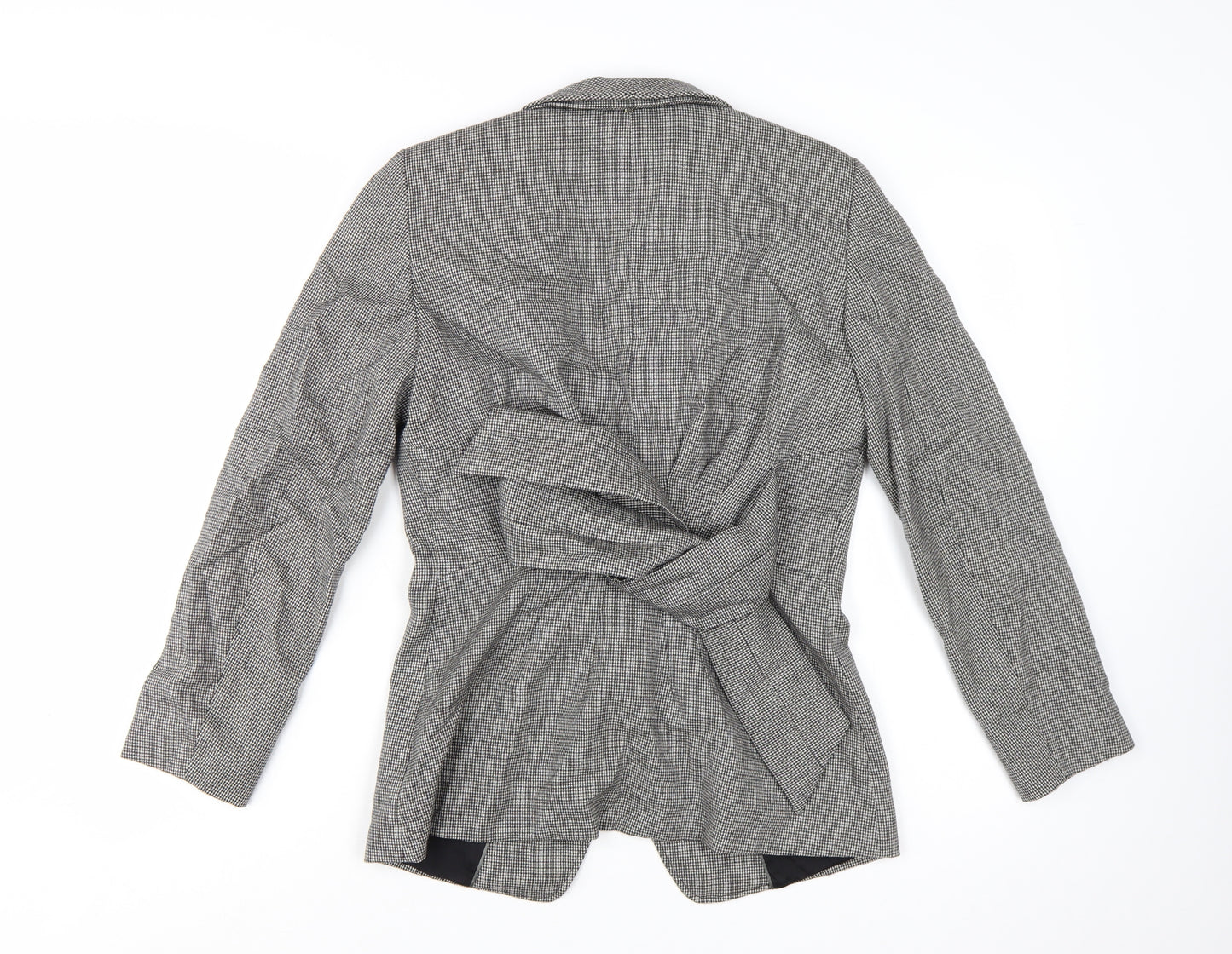 Sportmax Women’s Grey Wool Tailored Belted Jacket Size 12