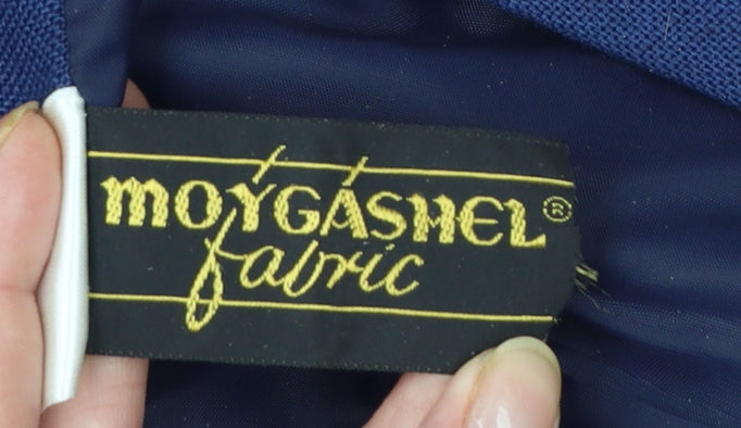 Moygashel Fabric Women's Blue Size 18 Single-Breasted Blazer