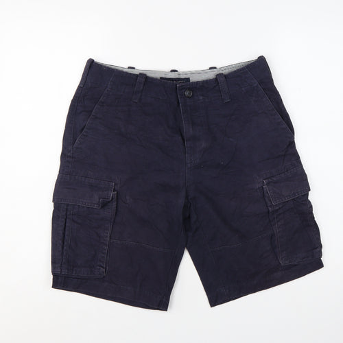 Tommy Hilfiger Men's Navy Blue Cargo Shorts Size 30 Cotton Blend