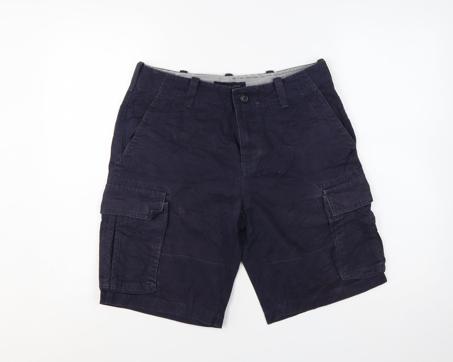 Tommy Hilfiger Men's Navy Blue Cargo Shorts Size 30 Cotton Blend