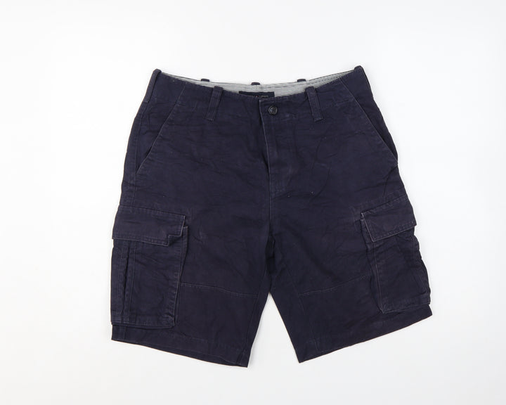 Tommy Hilfiger Men's Navy Blue Cargo Shorts Size 30 Cotton Blend
