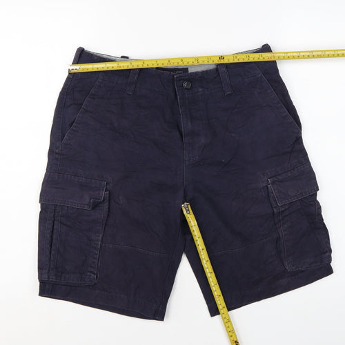 Tommy Hilfiger Men's Navy Blue Cargo Shorts Size 30 Cotton Blend