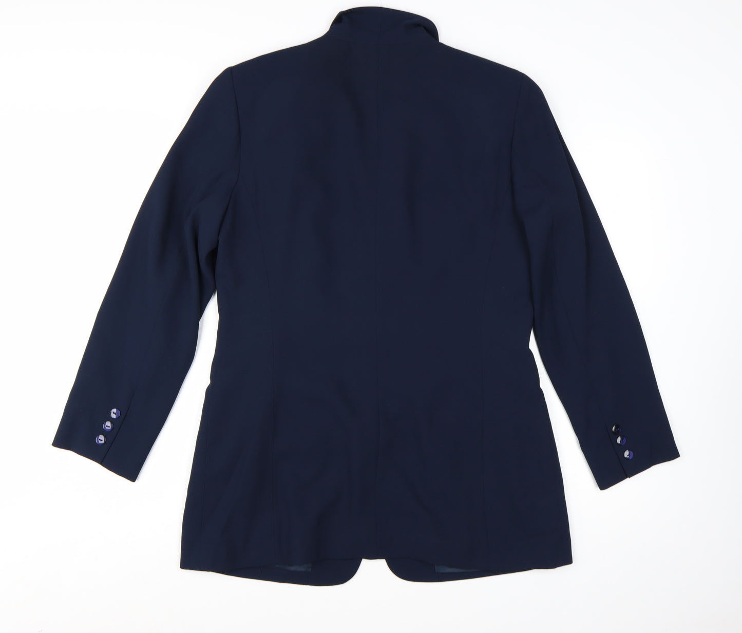 Liz Claiborne Women Blue Size 12 Classic Long Sleeve Blazer