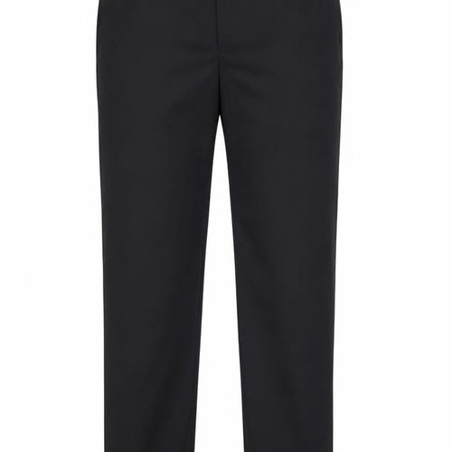 Greenwoods Men's Black Regular Fit Wool Blend Dress Trousers 36W
