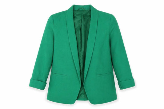 Next Tailoring Green Women's UK 14 Shawl Lapel Longline Blazer
