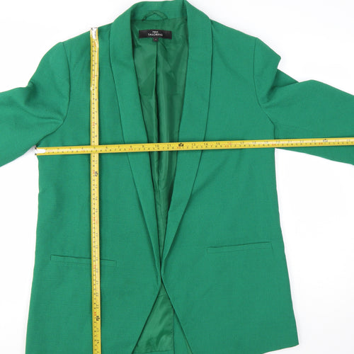 Next Tailoring Green Women's UK 14 Shawl Lapel Longline Blazer