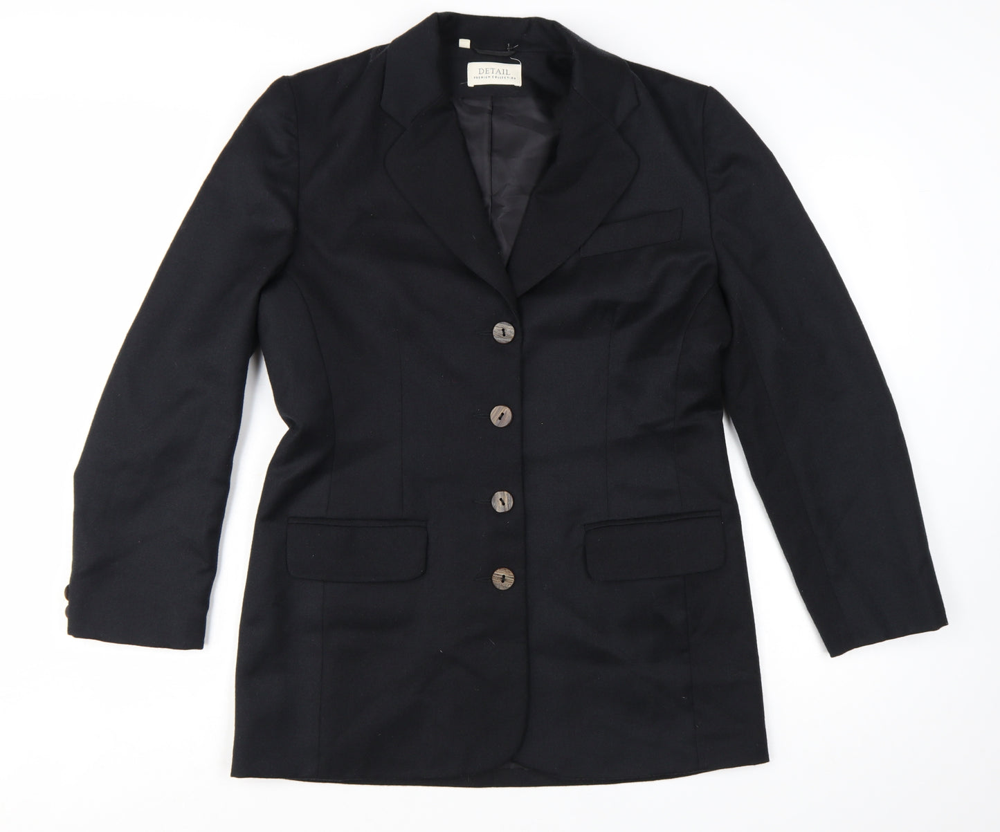 Detail Premium Collection Women's Black Size 12 Tailored Blazer