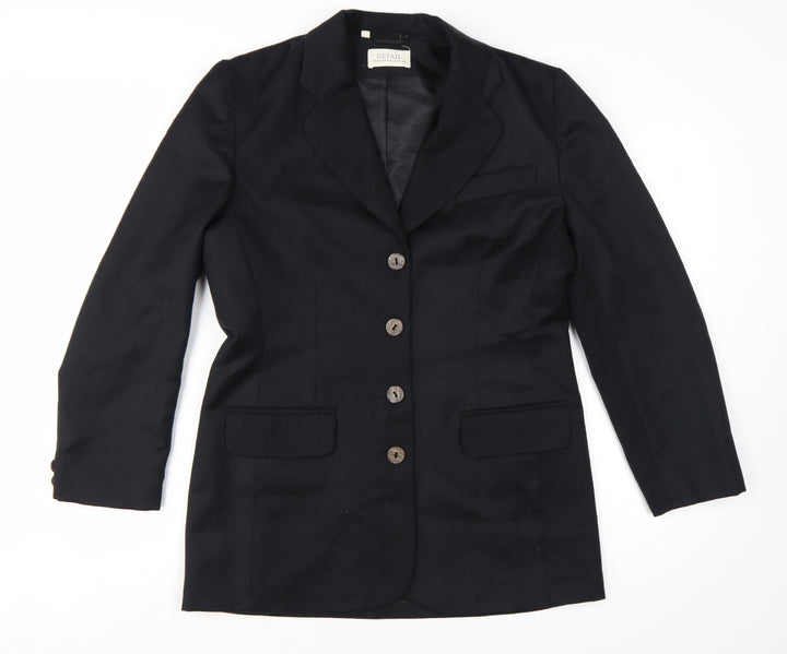 Detail Premium Collection Women's Black Size 12 Tailored Blazer