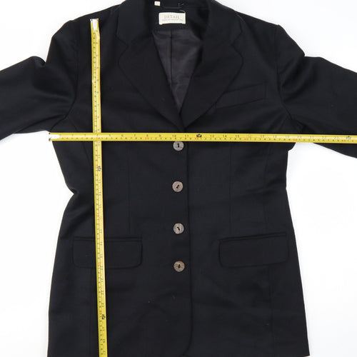 Detail Premium Collection Women's Black Size 12 Tailored Blazer
