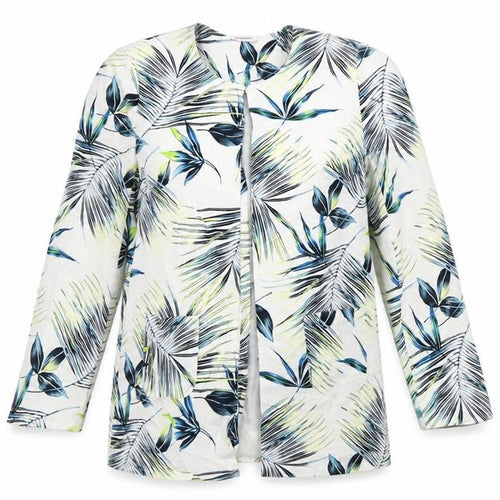 Damart Women’s Multicoloured Floral Blazer UK 14 Lightweight Lined Jacket