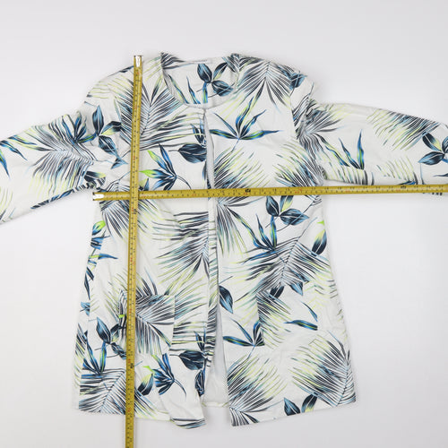 Damart Women’s Multicoloured Floral Blazer UK 14 Lightweight Lined Jacket