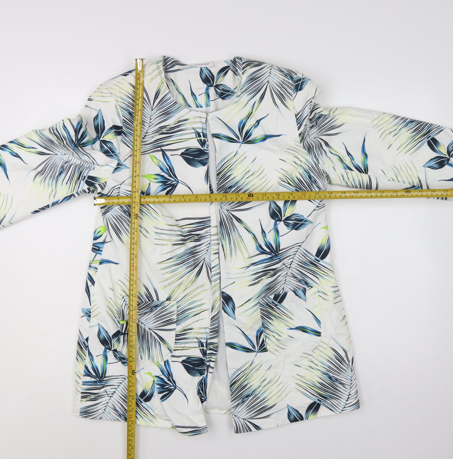 Damart Women’s Multicoloured Floral Blazer UK 14 Lightweight Lined Jacket