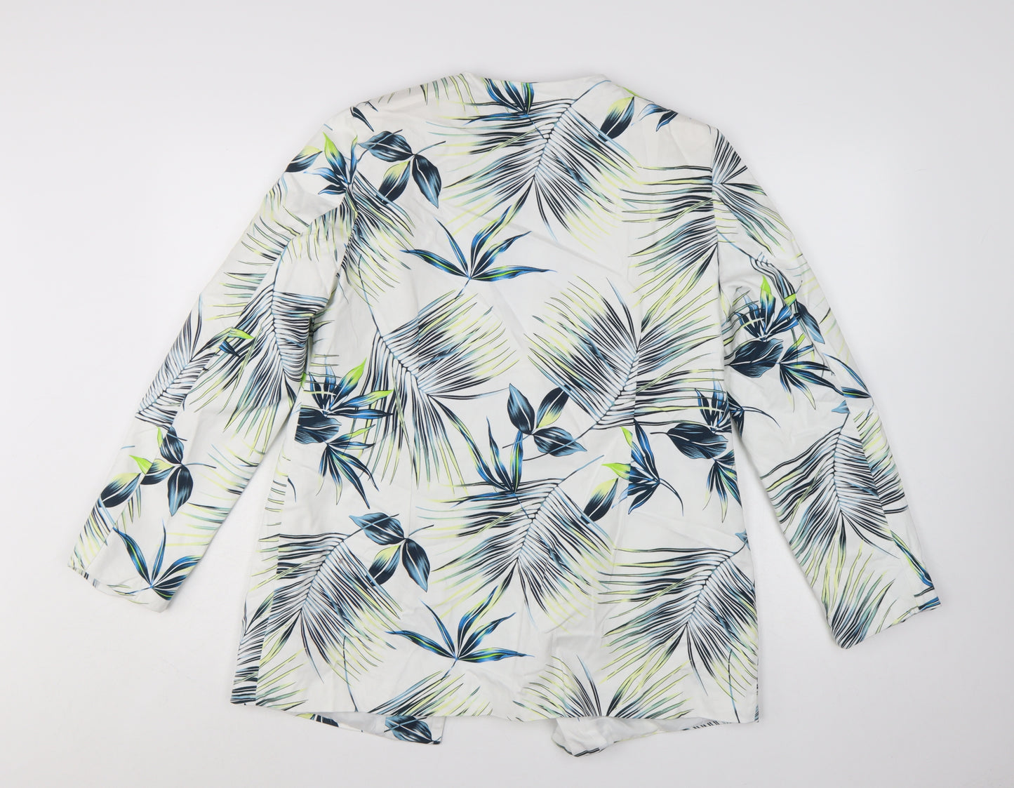 Damart Women’s Multicoloured Floral Blazer UK 14 Lightweight Lined Jacket