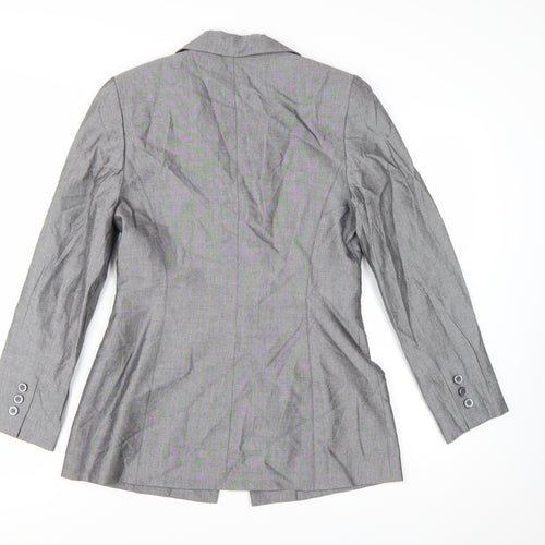 Kasper A.S.L. Women's Grey Size 4 Single-Breasted Suit Jacket