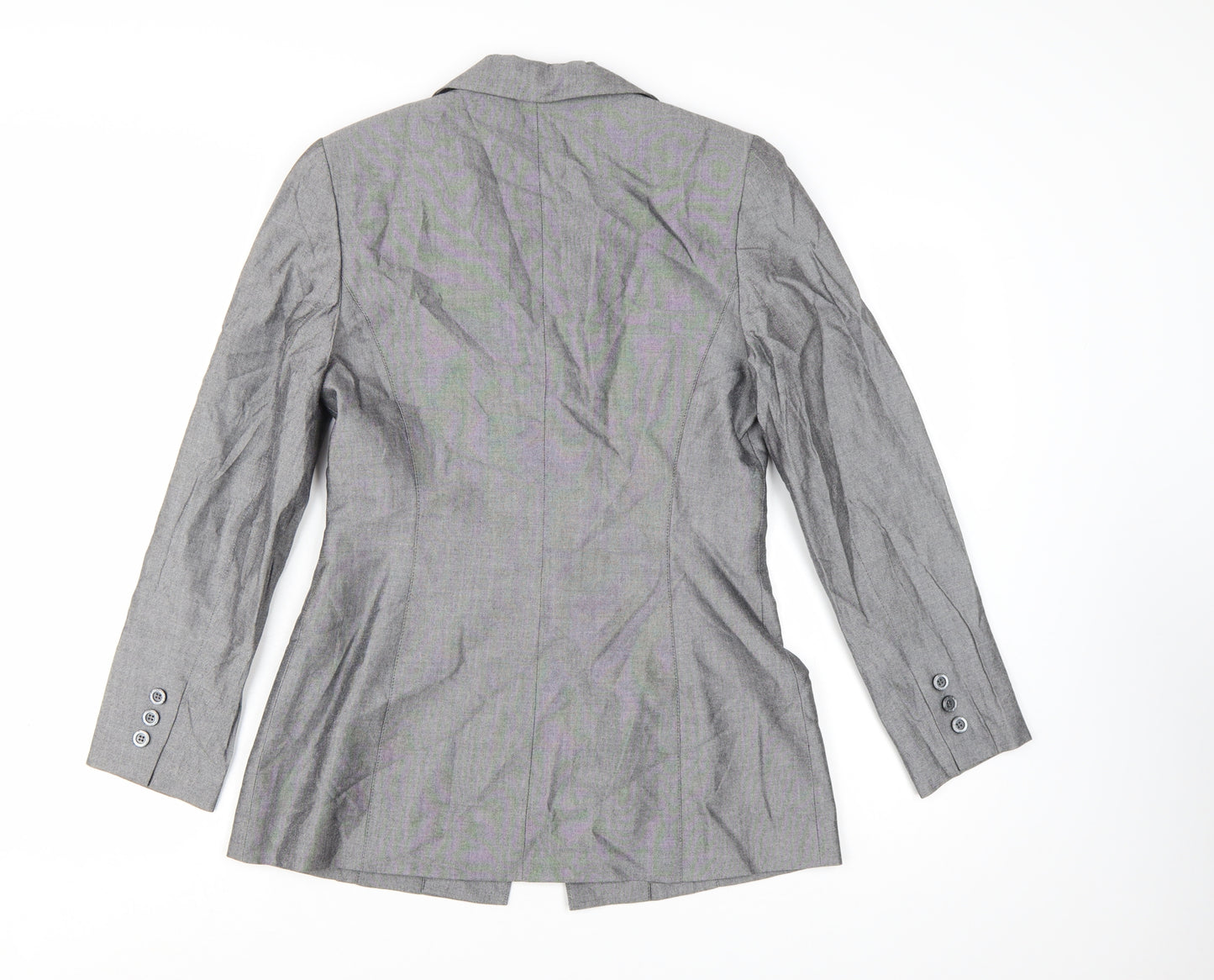 Kasper A.S.L. Women's Grey Size 4 Single-Breasted Suit Jacket