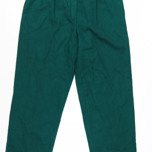 RUSS Womens Green High Waist Pleated Trousers Size 10