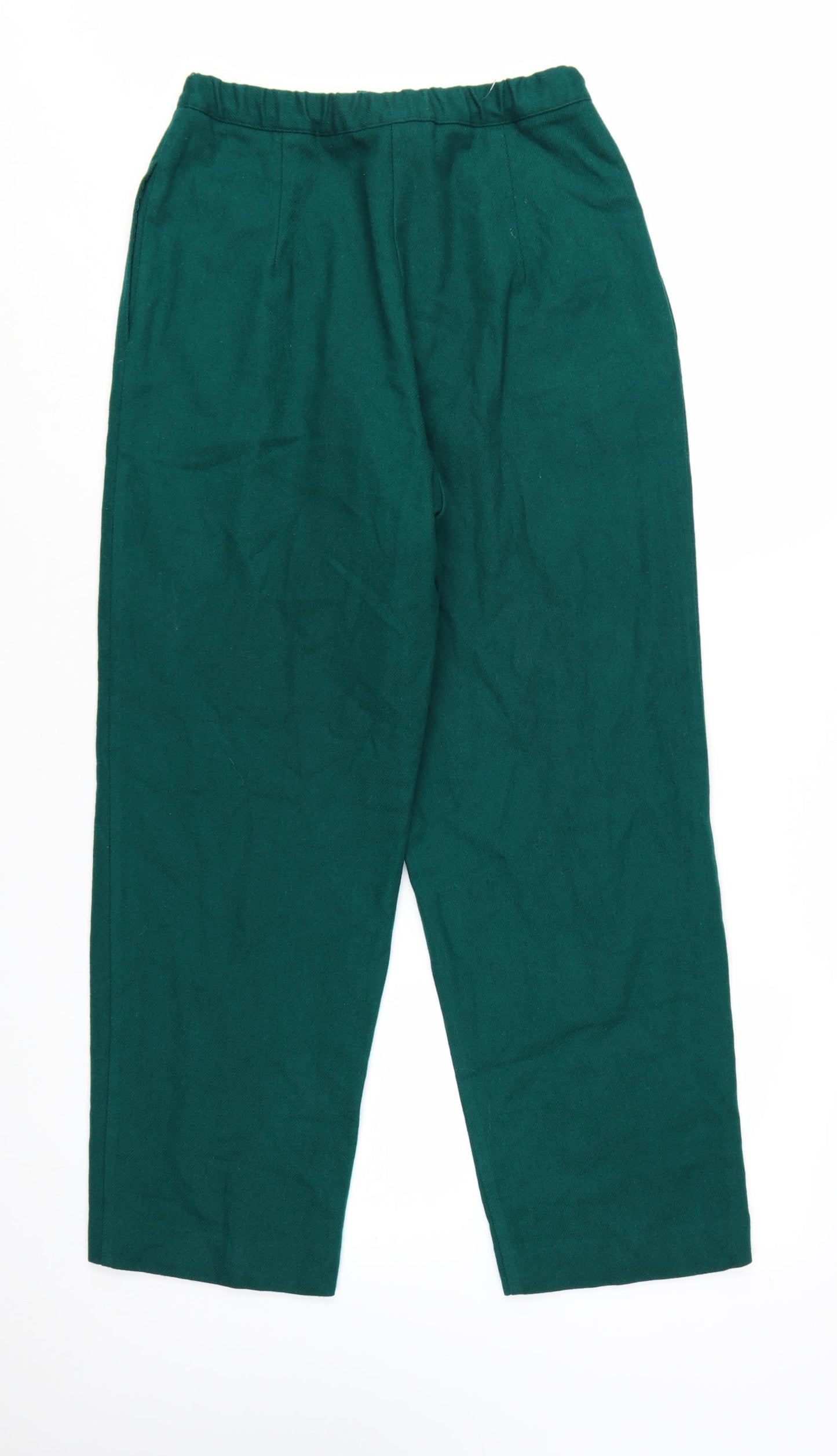 RUSS Womens Green High Waist Pleated Trousers Size 10