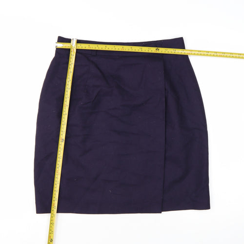 Michele New York Women's Blue Wool Pencil Skirt Size 12