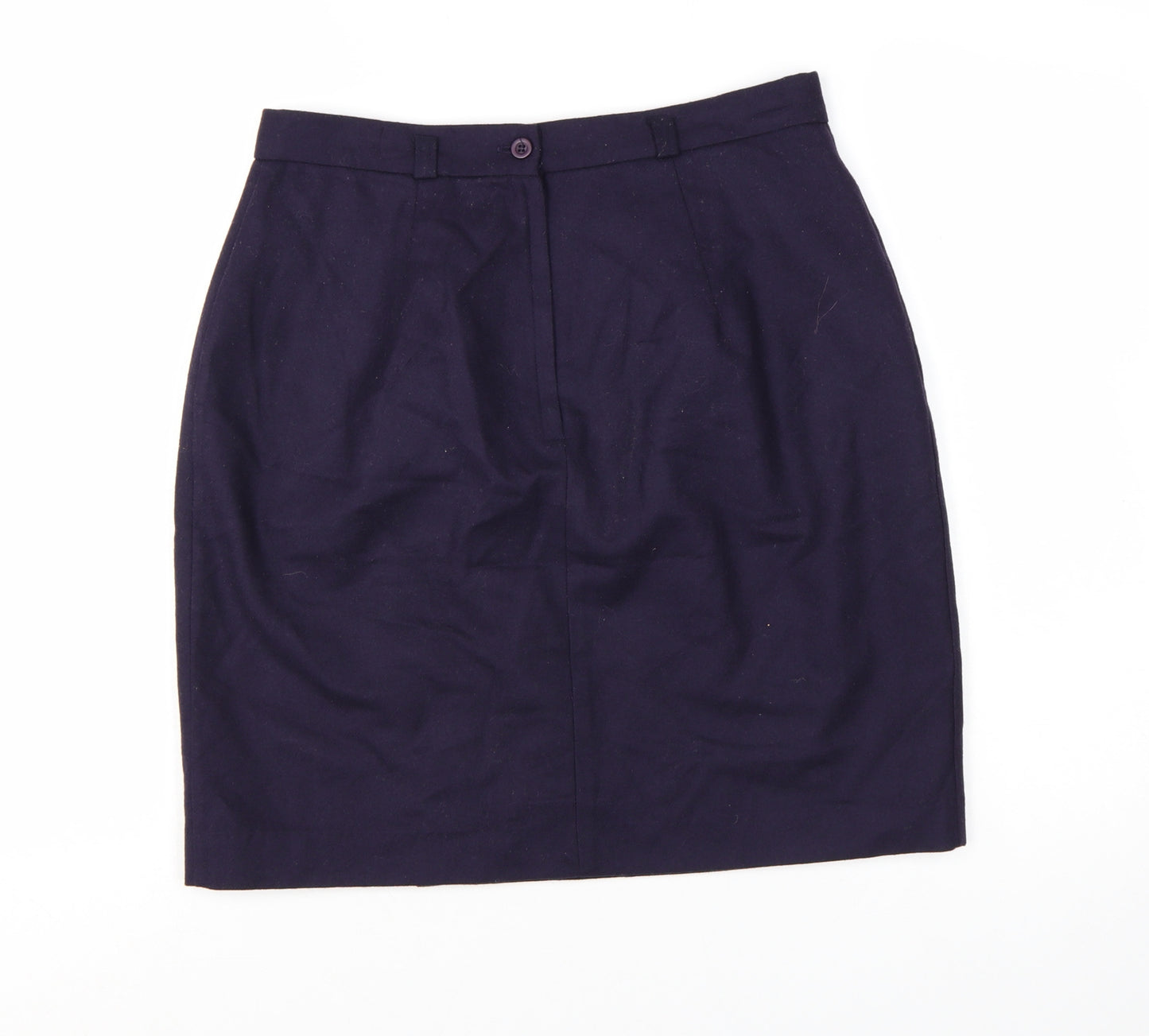 Michele New York Women's Blue Wool Pencil Skirt Size 12