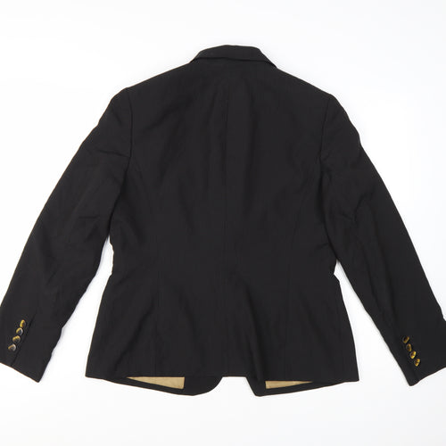 Jones New York Women's Black Pinstripe Blazer Size 12 Classic Fit