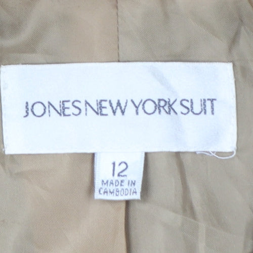 Jones New York Women's Black Pinstripe Blazer Size 12 Classic Fit