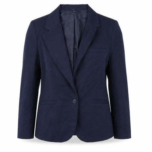 Chadwicks Women Blue Size 12 Classic Single-Breasted Blazer