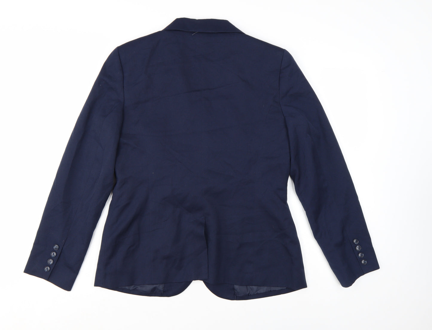 Chadwicks Women Blue Size 12 Classic Single-Breasted Blazer