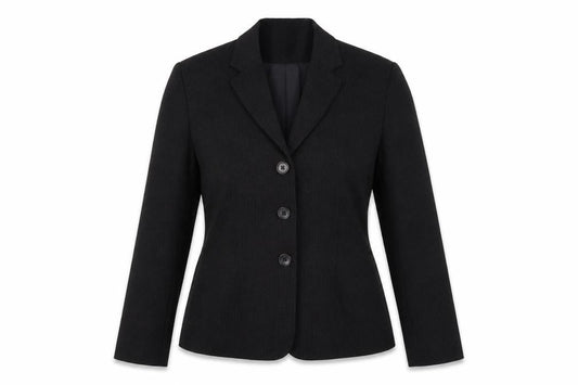 Ann Taylor Women Black Wool Single-Breasted Blazer Size 8 Regular
