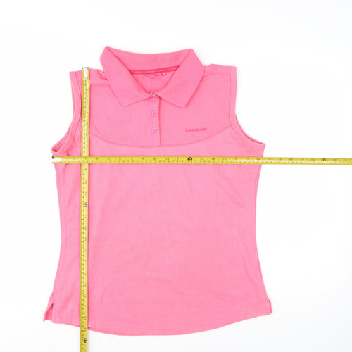 LA Gear Women's Pink Sleeveless Polo Shirt Size 16