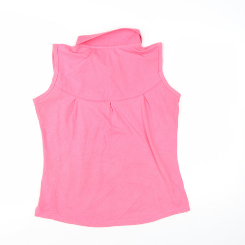 LA Gear Women's Pink Sleeveless Polo Shirt Size 16