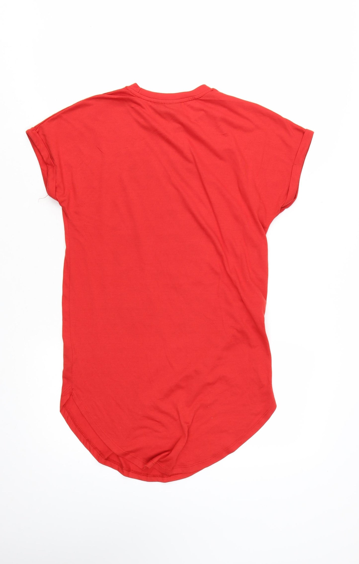 Primark Disney Women's Red Mickey Mouse T-Shirt Nightshirt 2XS