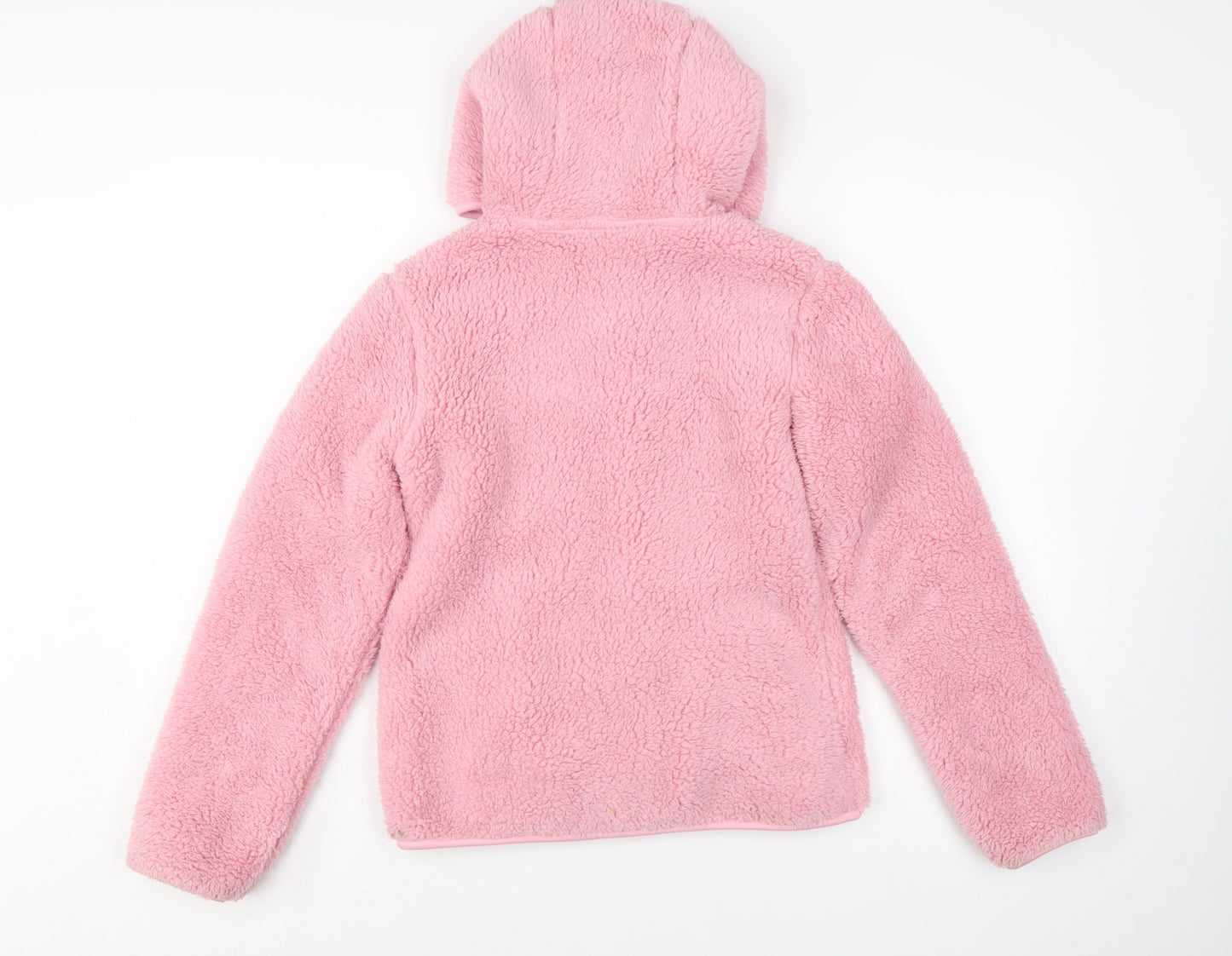 DKNY Teens Pink Fleece Hooded Zip Jacket Size 10