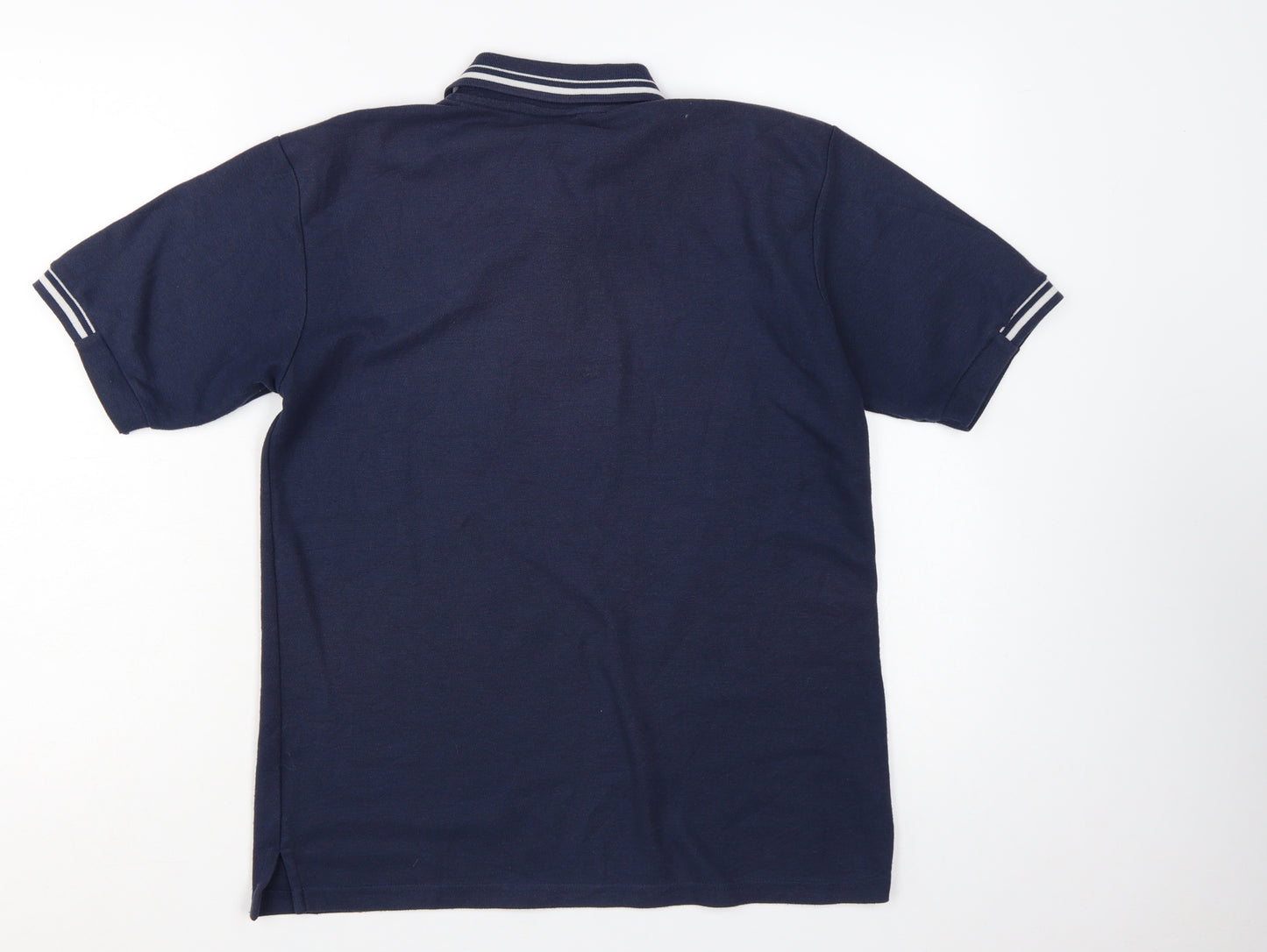 Slazenger Men's Navy Blue Polo Shirt Size S Short Sleeve Classic Fit