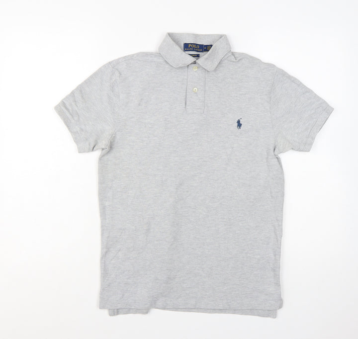 Ralph Lauren Men's Grey Slim Fit Polo Shirt Size M