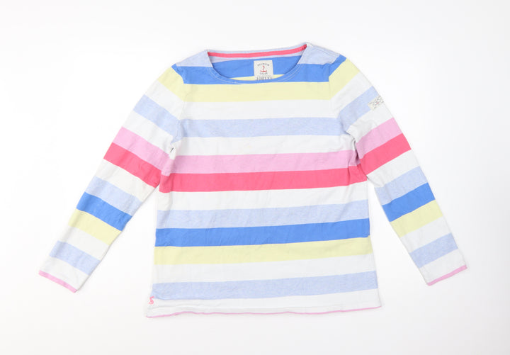 Joules Women Multicoloured Long Sleeve Pullover Sweatshirt UK 16