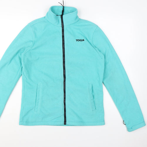 TOG24 Women's Blue Fleece Jacket Size 10 Full Zip Outdoor