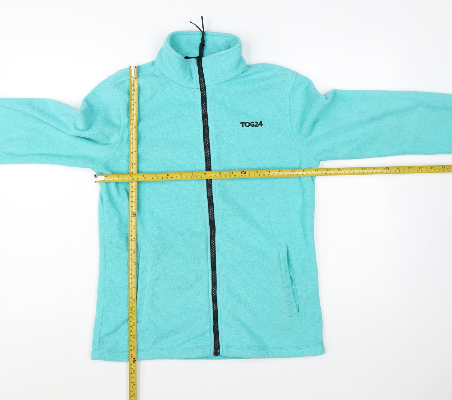 TOG24 Women's Blue Fleece Jacket Size 10 Full Zip Outdoor