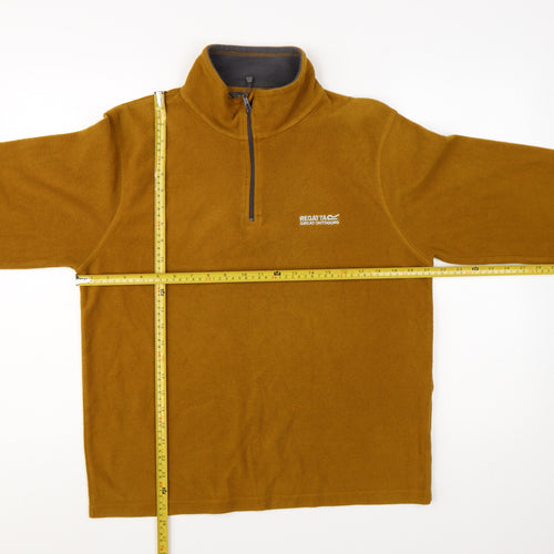 Regatta Men’s Brown Fleece 1/4 Zip Pullover Sweatshirt M